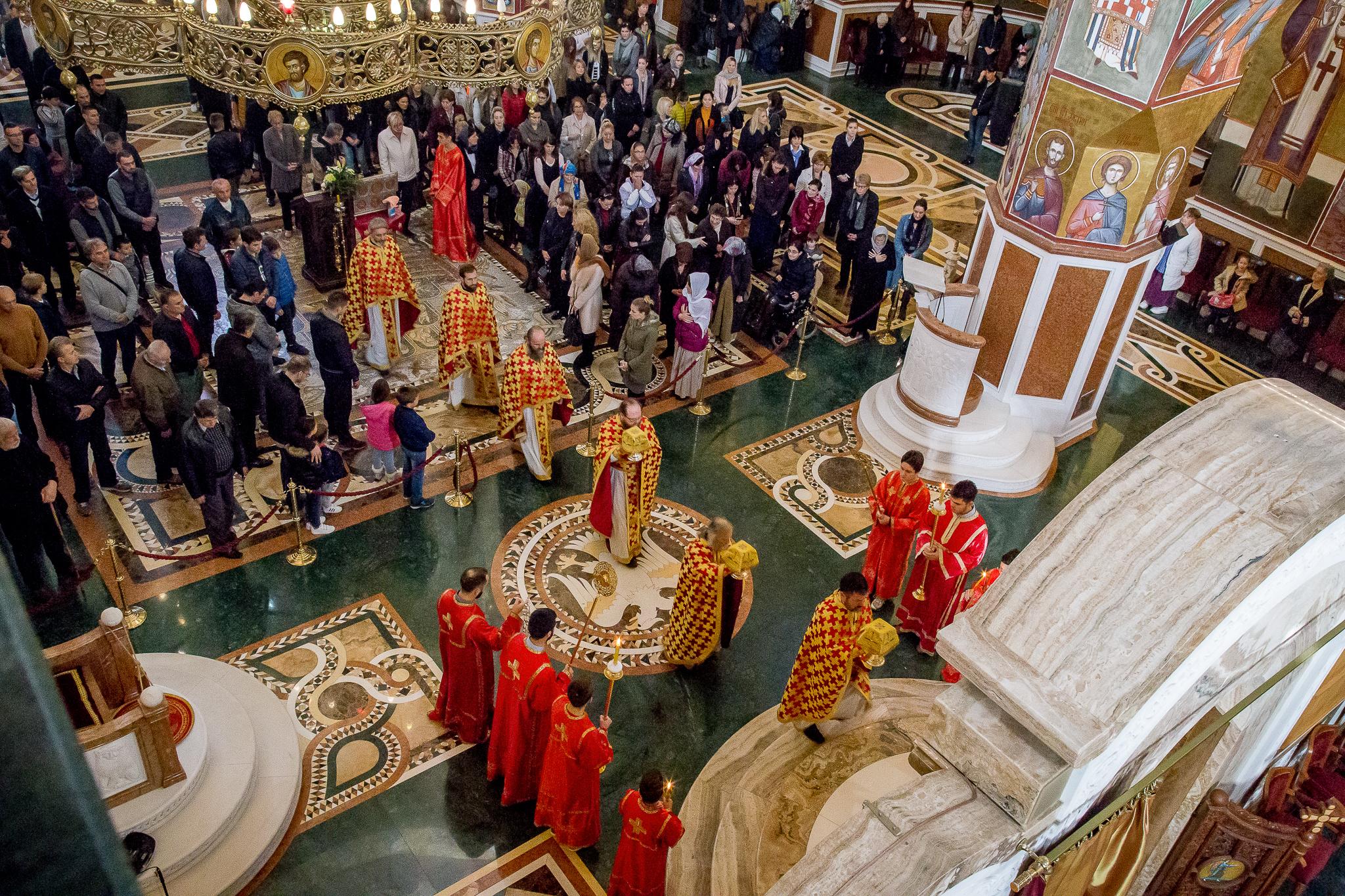 liturgija u sabornom hramu u podgorici